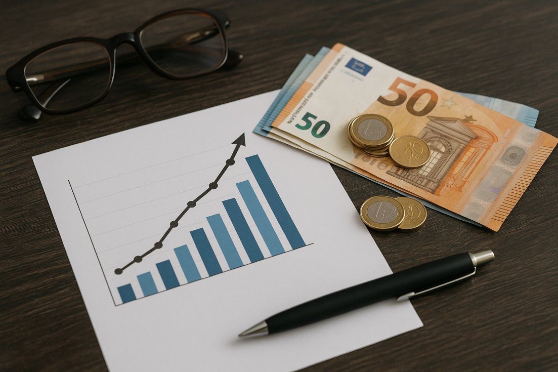 Geld investieren in Unternehmen und am Gewinn beteiligt werden